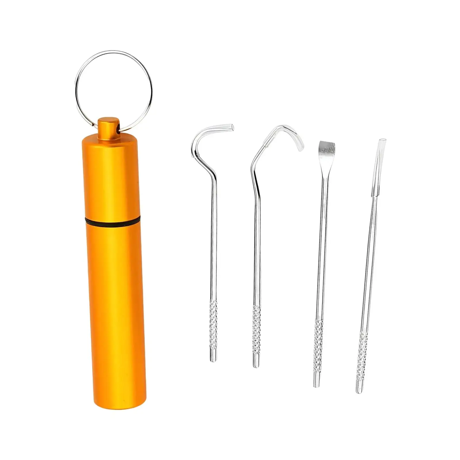 

2-6pack 4x Toothpick Set Portable with Holder Case Toothpick Hook for