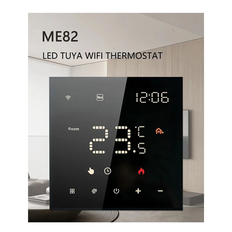 Gran oferta-termostato inteligente Wifi caldera de agua calentador eléctrico controlador de temperatura programable Tuya funciona con Alexa Google Hom