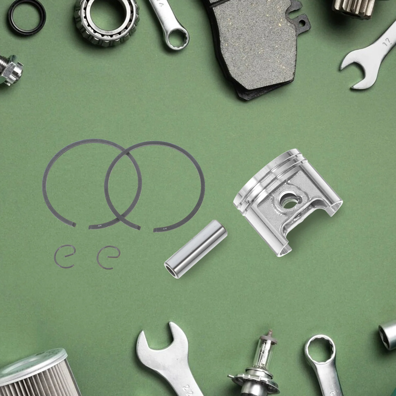 

37mm Piston Ring Kit for Chainsaw Engine Parts Enhanced Efficiency Compatible MS170 Long Lasting Practical Construction