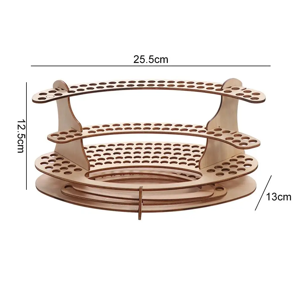 Nordic Art Supplies Paint Brush Holder Minimalism Wooden Paint Brush Organizer DIY Desktop Paint Brush Stand Desktop Organizer