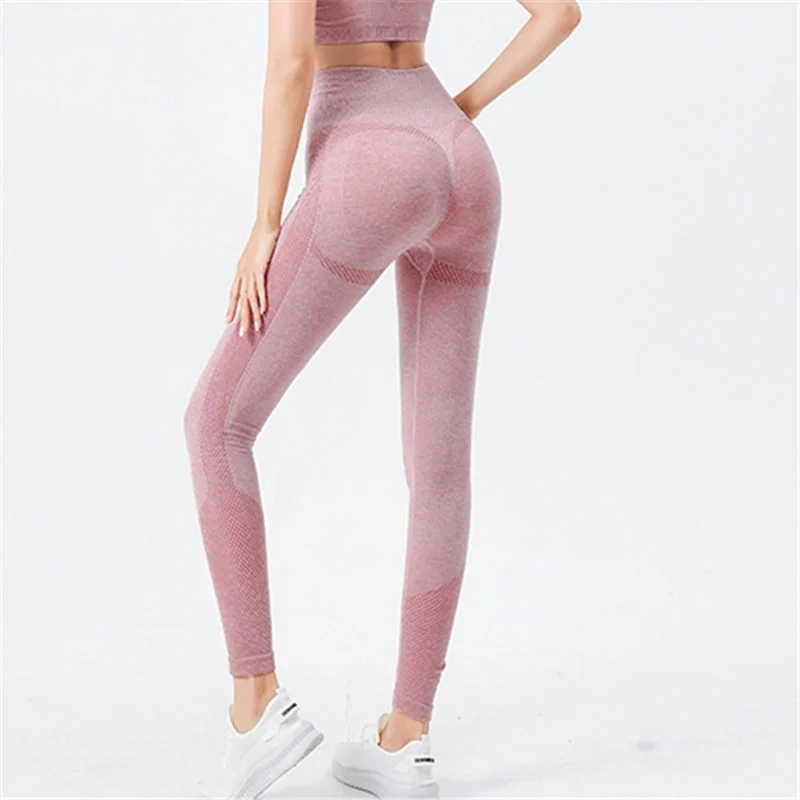 Yoga Pants Orange Women Loungewear Basics Slim Fitting Bodycon Squat Proof Ropa Flexible Fluffy Patch Distressed Ladies Butt Ins