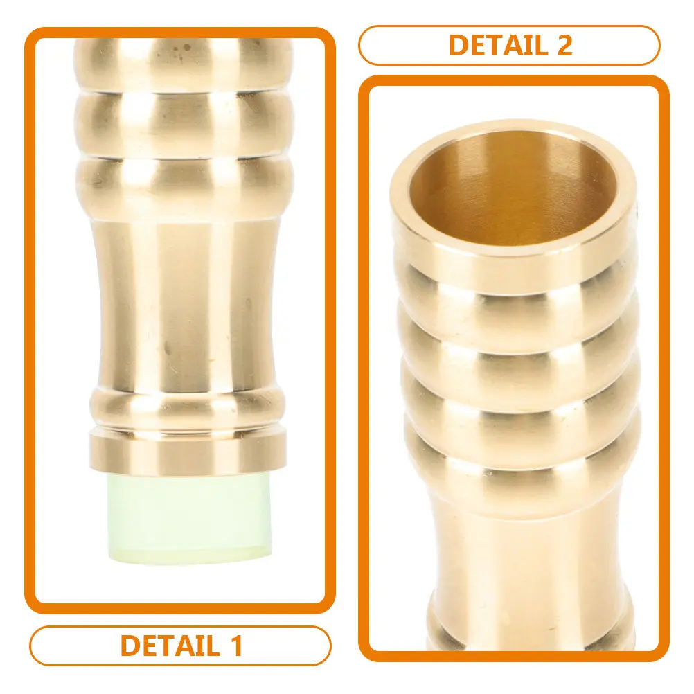 Crutch Copper Foot Cover Rubber Brass Cane Tip Anti-Skid Walking Stick Protector Long-Lasting Non-Slip Crutch End Pad Safe
