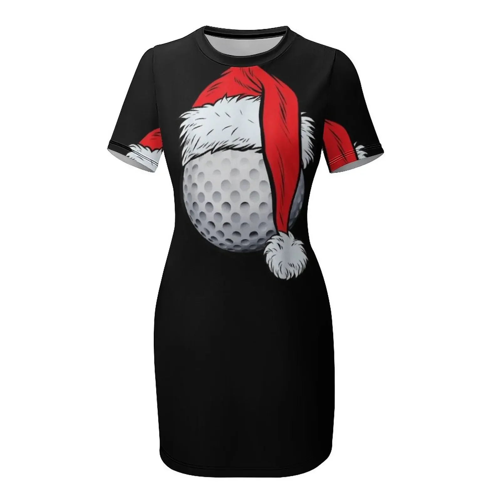 عيد الميلاد كرة جولف سانتا قبعة عيد الميلاد الغولف بنين الرجال تي شيرت رياضي فستان بأكمام قصيرة فستان للمرأة