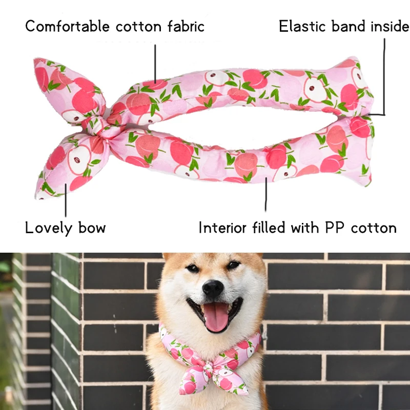 New Pet Ornament Cat Dog Collar Japanese Bowknot Dog Neckerchief Shiba Inu Kimono Accessorie for Cat Dog Photography Pet Bow Tie