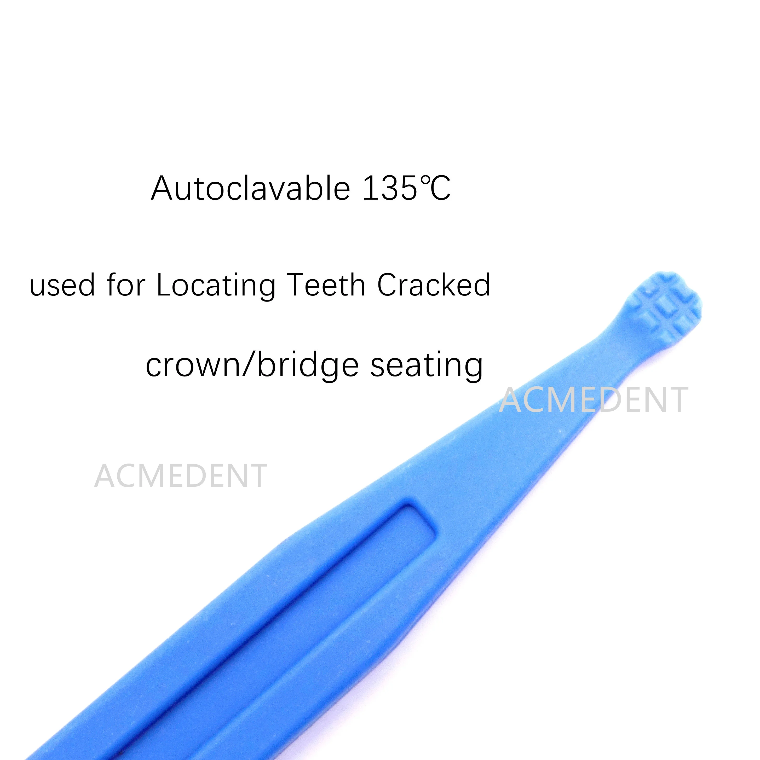 

Dental Instruments Cracked Teeth Explorer Probe Tooth Cavities Locator Fracture Detector Crown Bridge Seater Blue