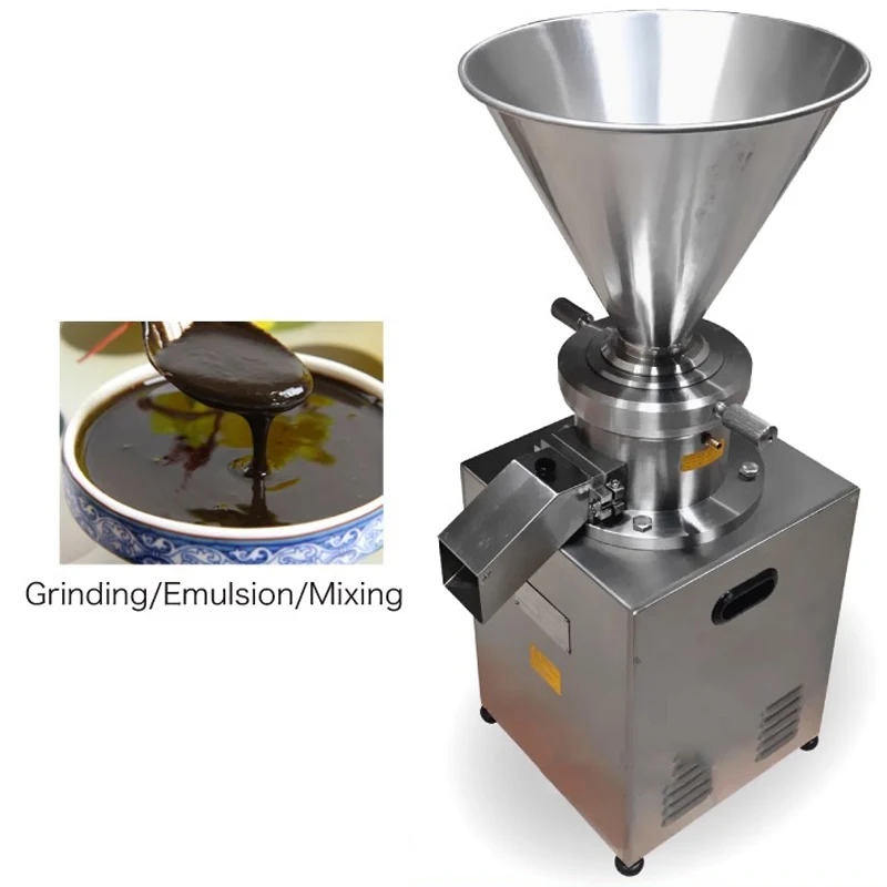 JMC-80 Vertical Colloid Refiner Grinding Peanut Butter Grinding Hot Sauce Machine 380V Stainless Steel Colloid Grinding