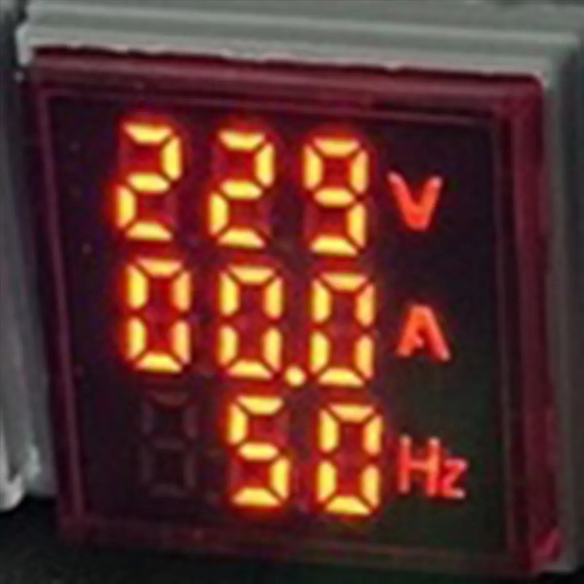 

【Some】3X LED Digital Voltmeter Ammeter Hertz Meter AC6-500V Signal Lights Voltage Current Frequency Meter Indicator Tester Red