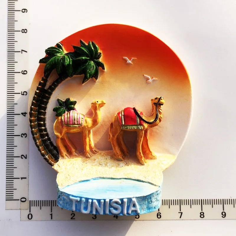 Tunisian camel shaped Fridge magnet gift resin decorations, message stickers, travel souvenirs