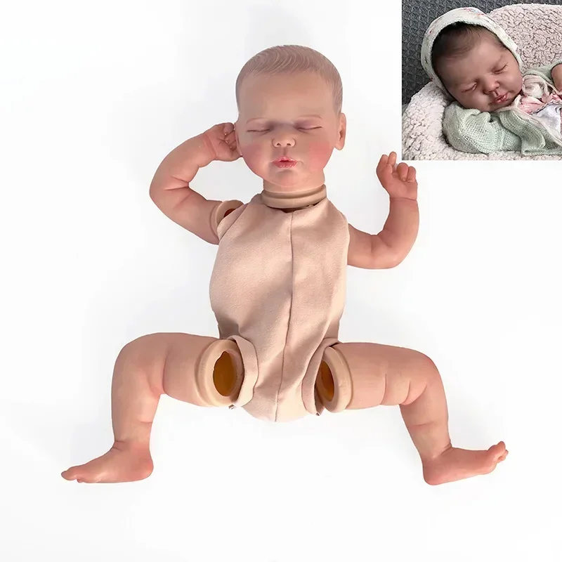 Kit de poupée Reborn Valentina de 20 pouces, pièces de poupée inachevées déjà peintes avec tissu corporel