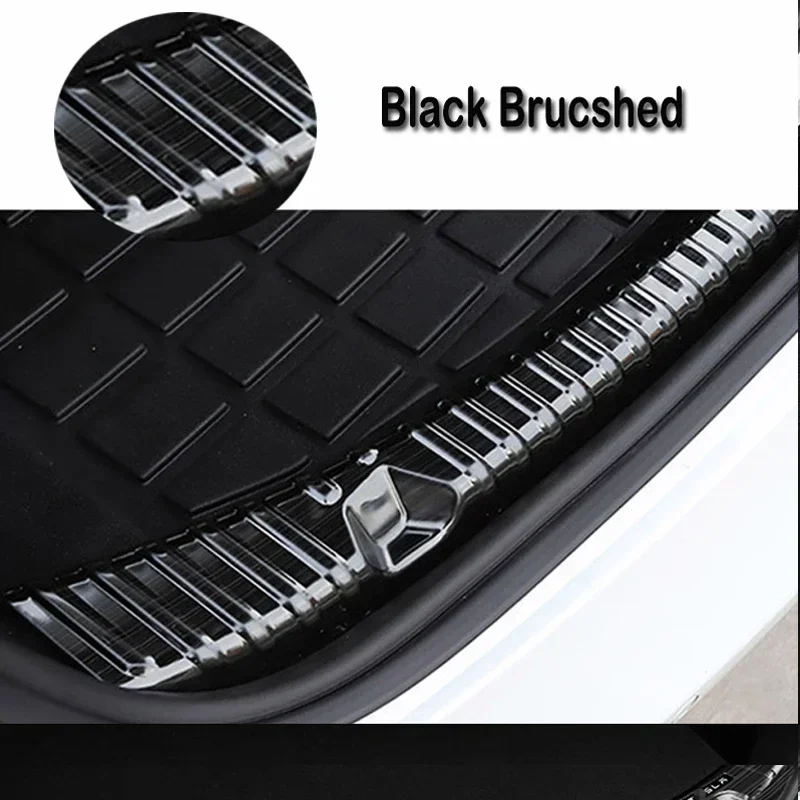 Rear Trunk Stickers Bumper Covers Sill Guard Protector Strip Decorative Car Accessories For Tesla Model 3 Y New Model 3 Highland