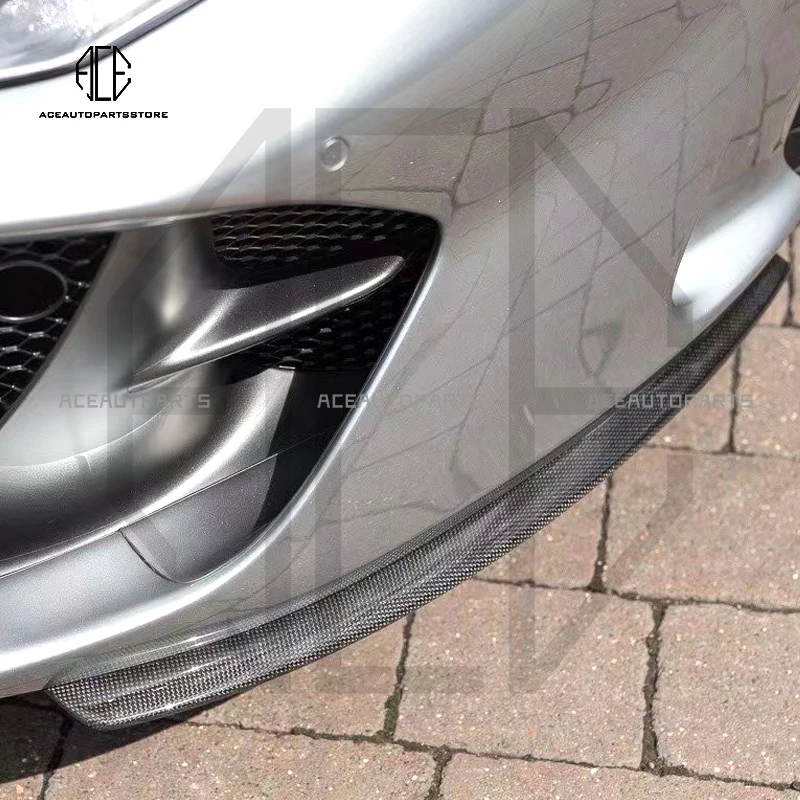 Dry Carbon Fiber Car Front Deflector Spoiler Fit For Ferrari 812 Diffuser Front Decorative Scratch Resistant Wing Car Splitter