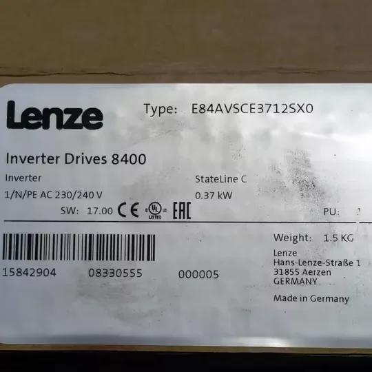 

Lenze Drive E84AVSCE3712SXO Aluminum Inverter Drives for Industrial Use-Models E84AVSCE3712SXO E84AVSCE3714SB0