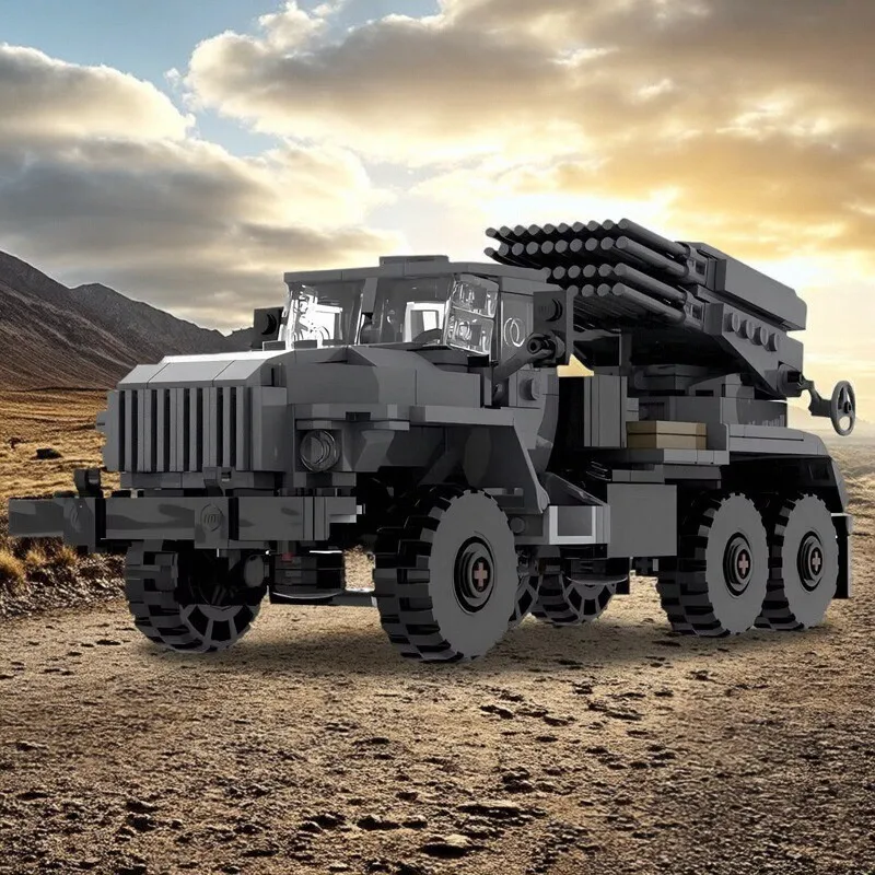 

MOC детская головоломка в сборе, игрушки, военный грузовик, пусковая установка Tornado, строительный блок, модель, коллекция для взрослых, подарок на день рождения