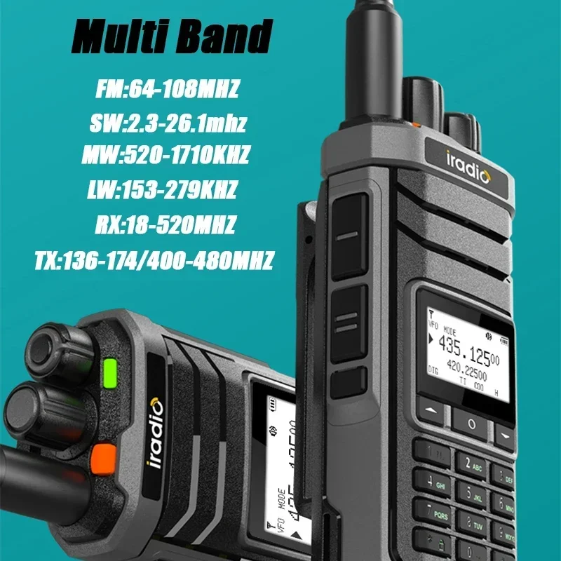 Cb Radio 27Mhz Uv-88 Walkie Talkie Shortwave 2.3-26.1Mhz Uv88 Fm/Sw/Mw/Lw Radio Multi Band Type-C Charger Noaa 1024