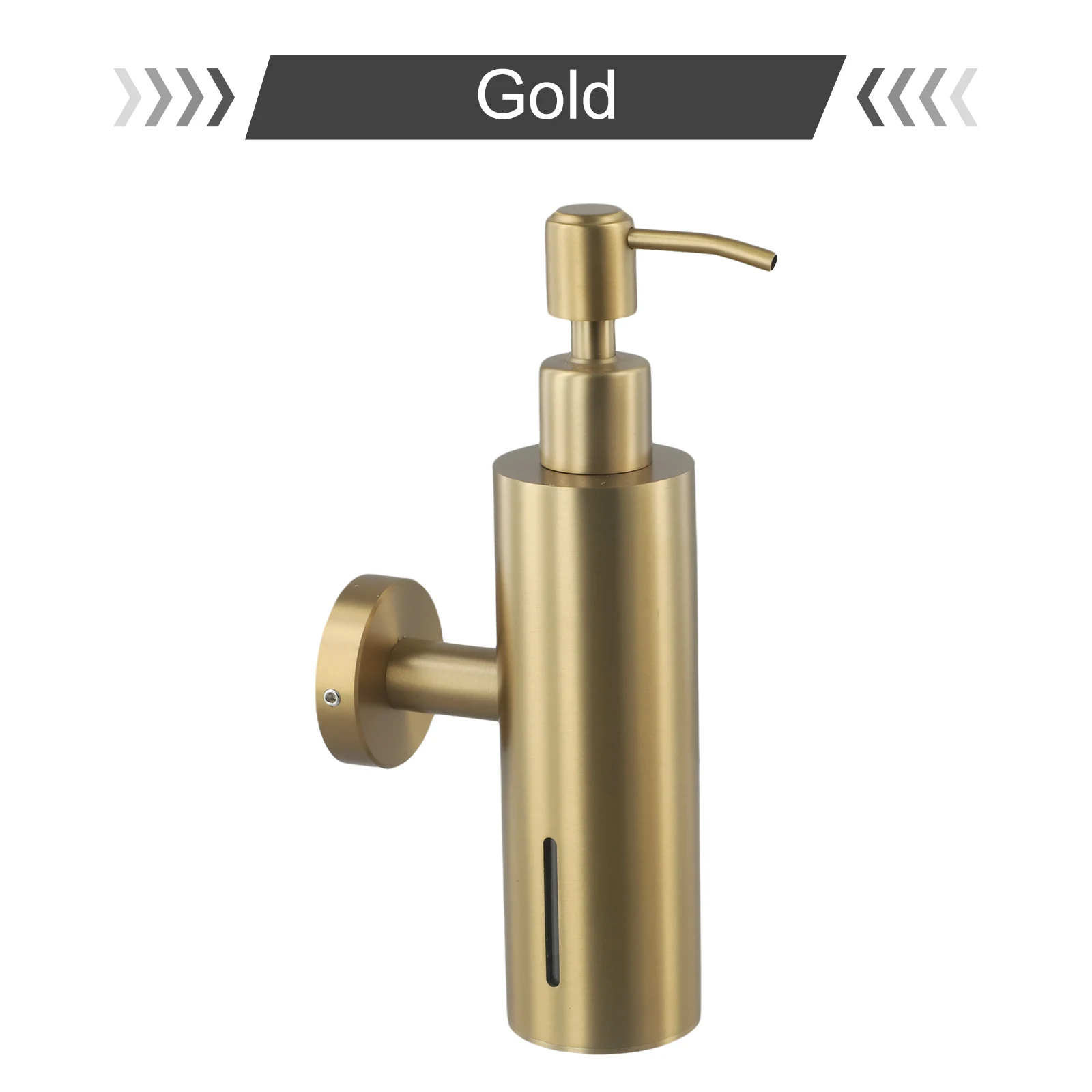 Compact Wall Mounted Soap Dispenser Made from Stainless Steel Suitable for Various Liquid Soaps in Any Setting