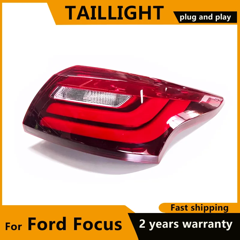 Tail Lamp for Ford Focus Tail Lights 2012 2013 2014 For Focus 3 Sedan LED Rear Lights DRL+Brake+Park+Signal Stop Fog lights