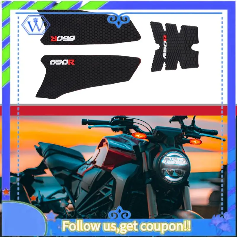 

M46K-Tank Grip Pads For HONDA CBR650R CB650R 2019-2021 Protector Sticker Tank Traction Pad Side