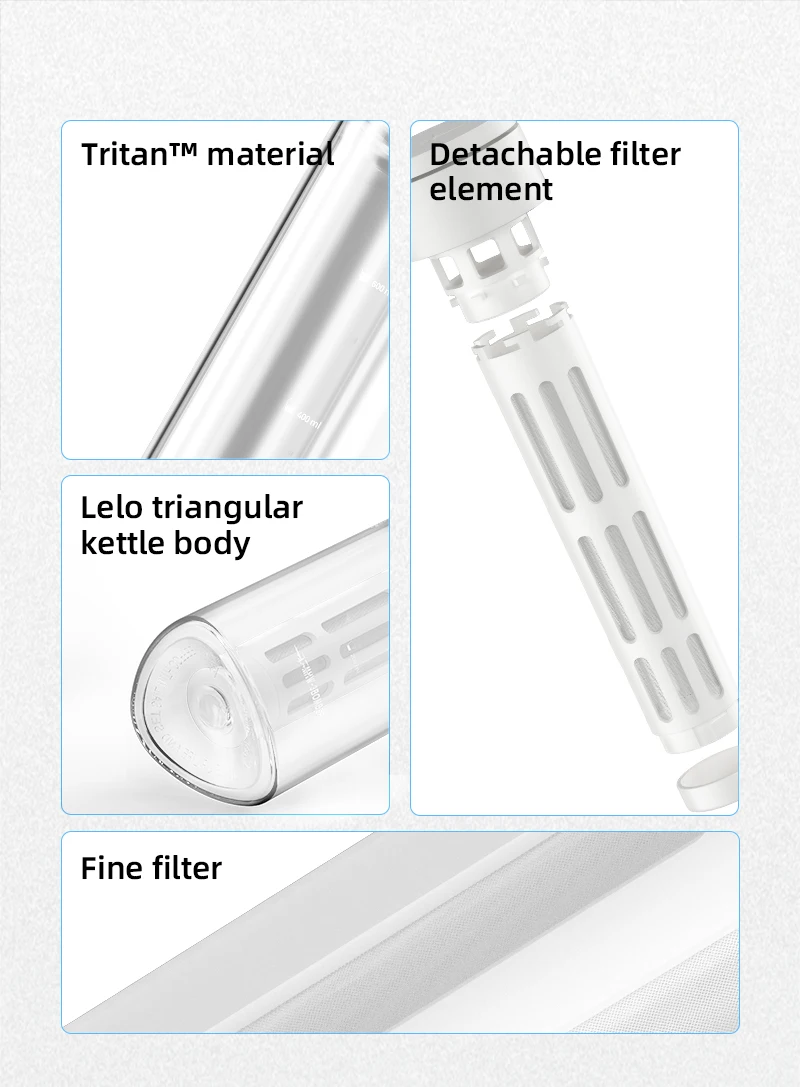 MHW 3BOMBER 1/2 Pack 600ML Cold Brew Coffee Maker Detachable Coffee Pot with Mesh Filter Home Barista Tool Portable Camping