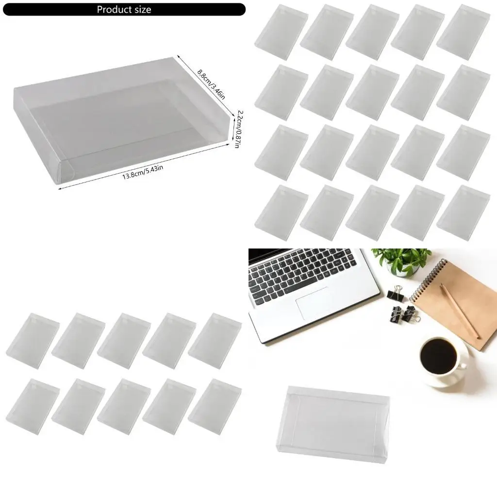 

652F Set of 5/10/20pcs Clear Case Cover PET Protective Box for Game Cards, Clearly Display Game Cartridges Protectors