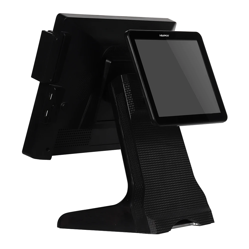 Imagem -04 - Capacitivo Touch Screen Cash Register Dual Screen Pos System Restaurante Retail Pos Tudo em um 15 Polegada