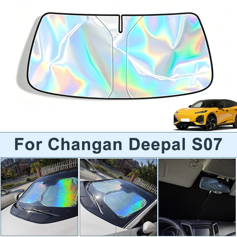 

Foldable Front Windshield Sun Shade For Changan Deepal S07 UV Reflective Sun Protection Cover Car Interior Accessories