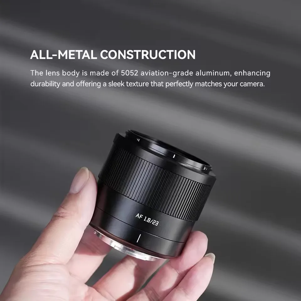 New TTArtisan 23mm F1.8 Camera Lens Auto Focus Large Aparture Prime Custom Photography APS-C Lens For Fujifilm Nikon Sony