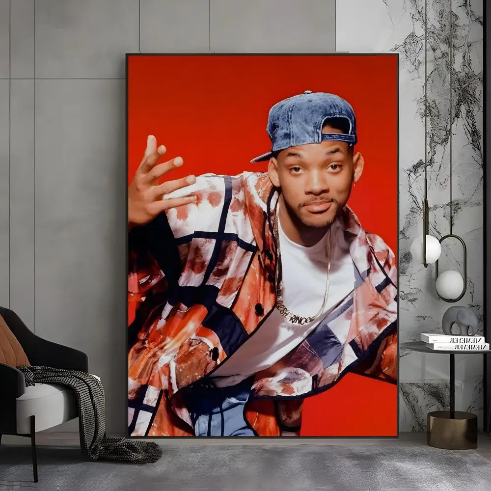 ملصق W-Will S-Smith للممثلين الشهير عالي الدقة ذاتي اللصق مقاوم للماء مثالي للمنزل والمكتب وغرفة النوم هدية رائعة