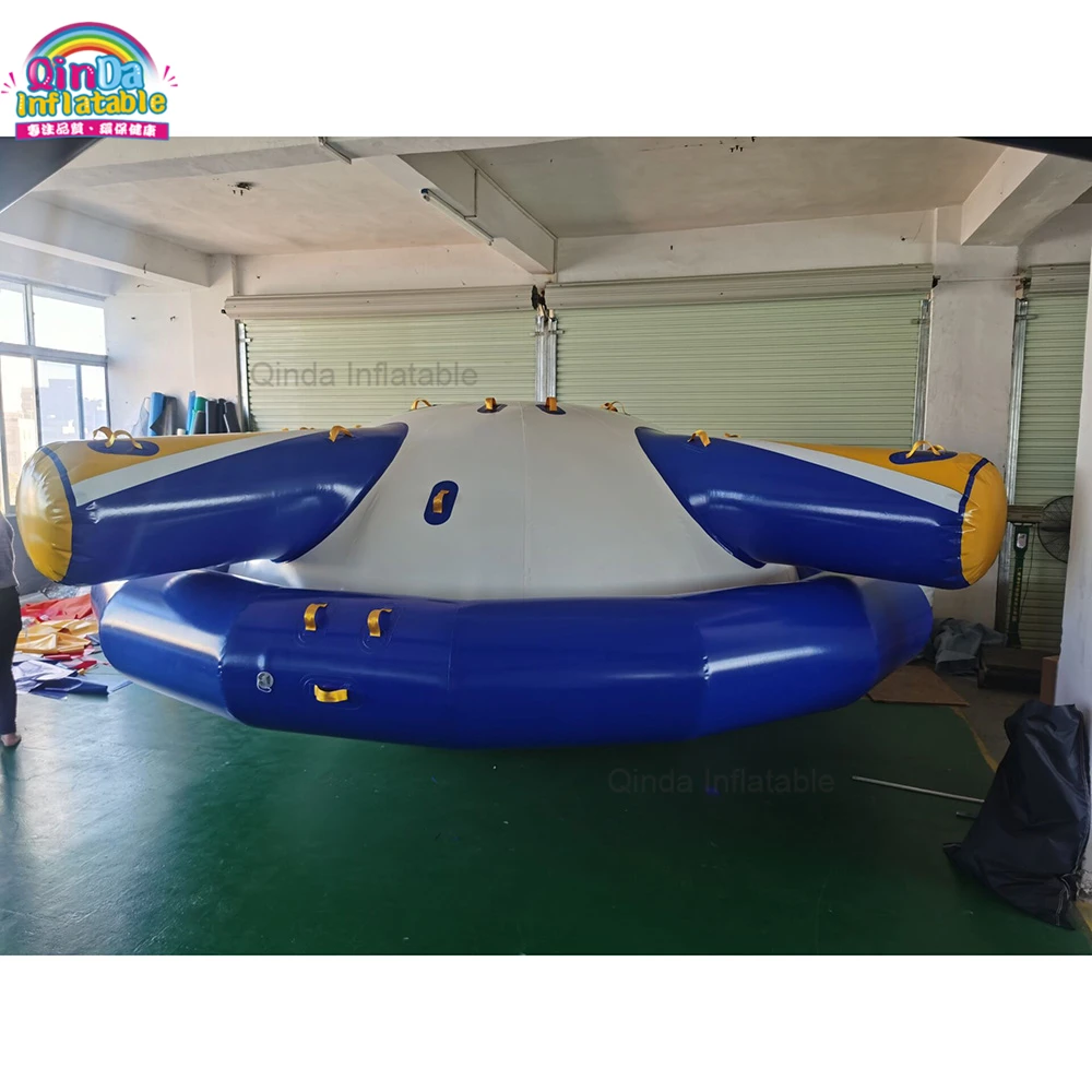 Outdoor Water Inflatable Rocker Customized Inflatable Saturn Disco Boat For Water Park