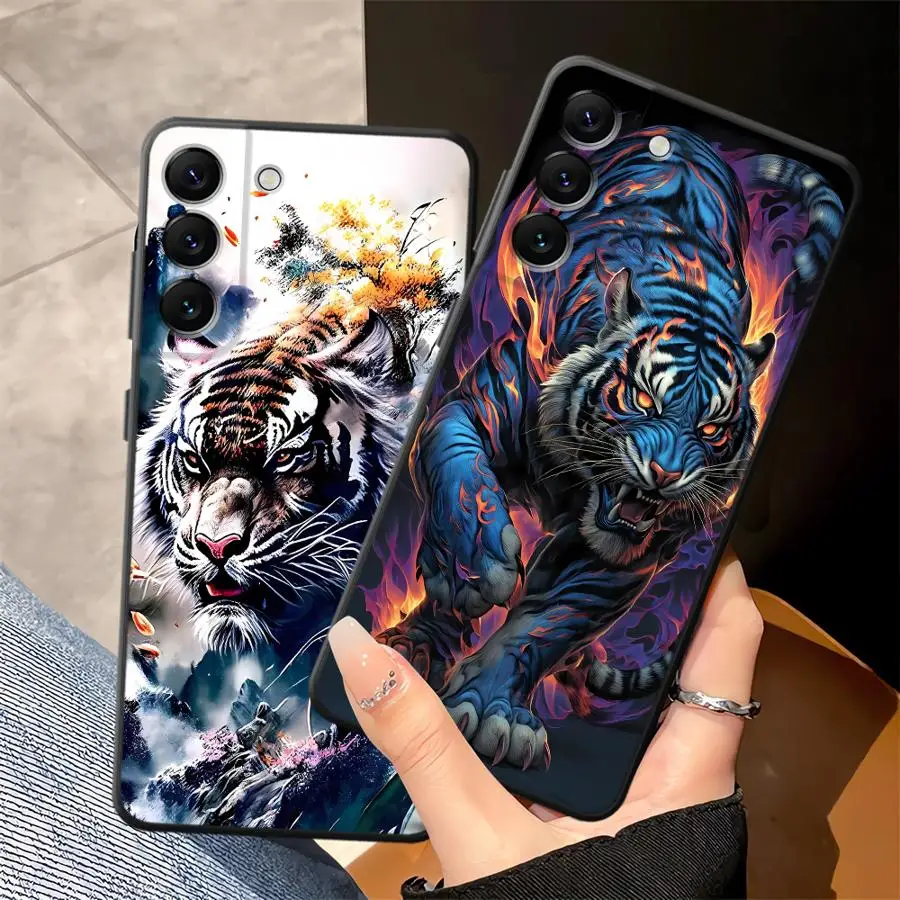 Cool Tiger Case for Samsung Galaxy A57 A37 A25 A16 A52 A36 A55 A06 A15 A73 A51 A05 A23 A53 A17 Phone Cover A50 A41 A12 A70 A13