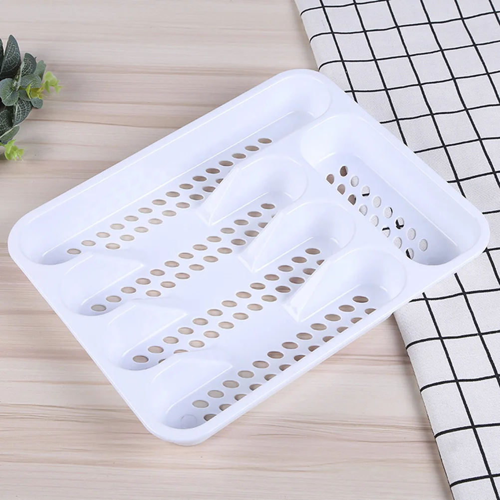 

Tableware Storage Rack Drain Plate Compartment Design Thickened Kitchen Drawer Organizer For Fork Spoon Knife Chopstick Sorting