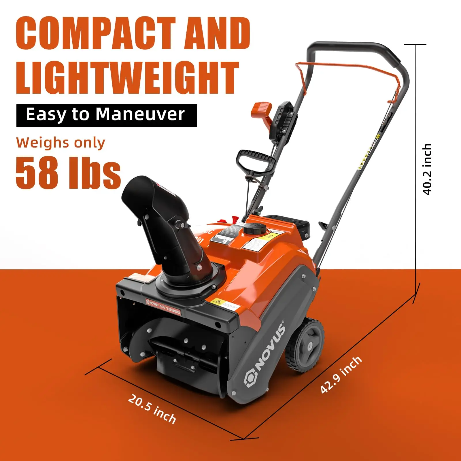 Single Stage Gas Snow Blower, 18