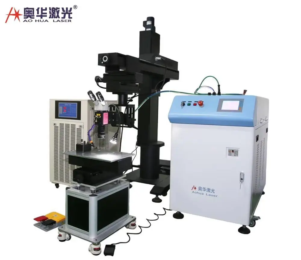 

Rotary Laser welding machine for large mould repairing die steel Manufacturer price hot sale Manual system 200W 220W AOHUA LASER