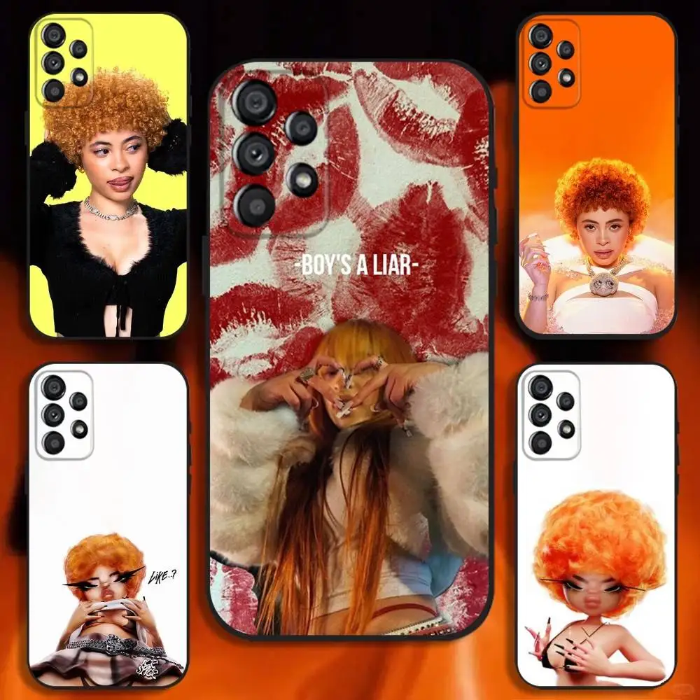 

Rapper Ice Spice Phone Case For Samsung Galaxy A20,A21s,A22,A31,A32,A52,A53,A72,73,A80 Soft Black Cover