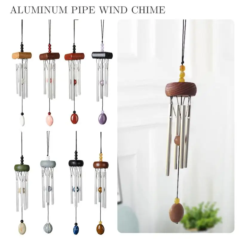 Decorative Wind Chime Round And Smooth Relieve The Body And Mind 27 * 4cm Hanging Wind Chime 8 Colors Car Decoration Wind Chime