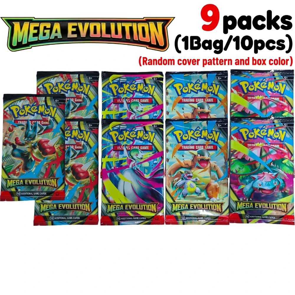 9 Packungen Pokémon TCG Mega Evolution-Pitch Black Booster Ascended Heroes Phantasmal Flames TCG Sammelkarten-Set – Detail 28