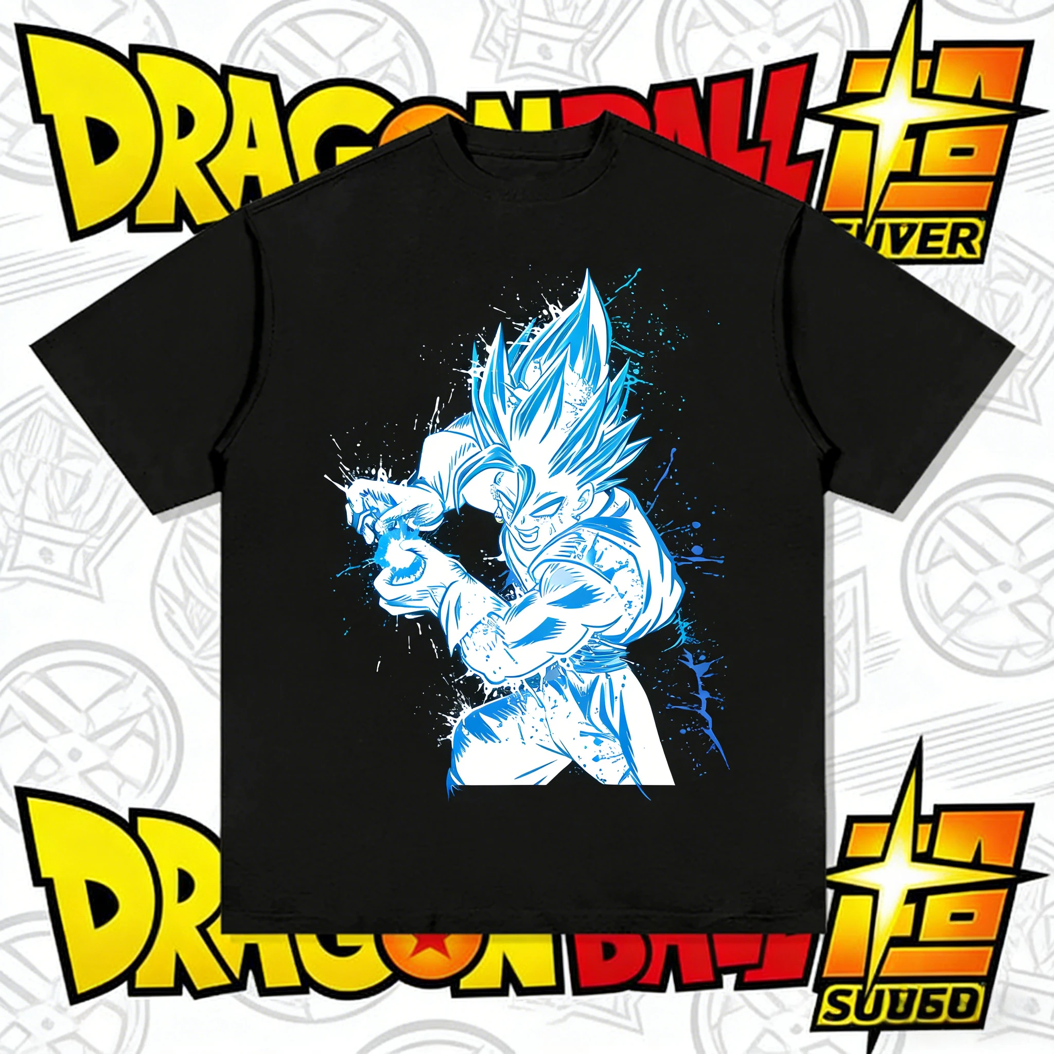 

Футболка «Драгон Болл» летняя 2026, 100% хлопок, оверсайз, с принтом Вегито и Камехамеха, винтажная, для спортзала и уличной моды, унисекс, для мужчин, женщин и детей