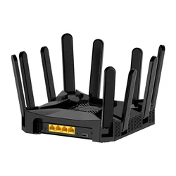 Wi-Fi 6チップルーター,10アンテナ,3000mbps,ワイヤレス,idr3ネットワーク,ギガビット,LANホットスポット,家庭用