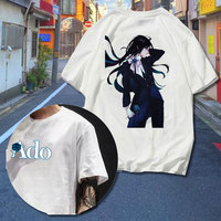 Fashion Girl Ado Printed T Shirt Print Vintage T-shirt Summer Men Streetwear Casual Cotton Short Sleeve Male Clothes Sweatshirt