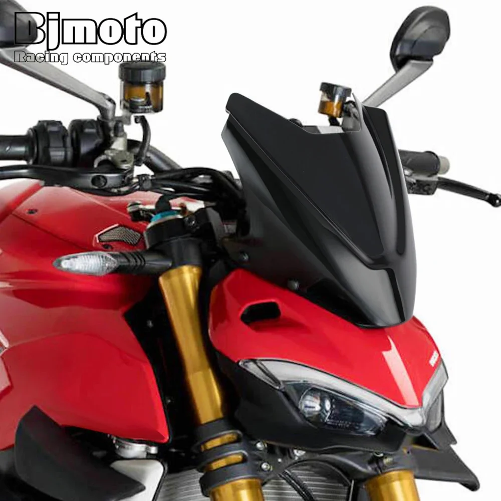 Motorcycle Windscreen Windshield For Ducati Streetfighter V4S V4 S 2020 2021 2022 Wind Deflector