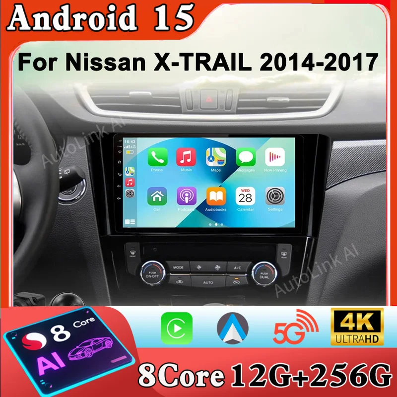 

Android 15 Car Radio For Nissan X-Trail Xtrail X Trail 3 T32 2013 - 2017 Qashqai 2 J11 Multimedia Video Player GPS Carplay