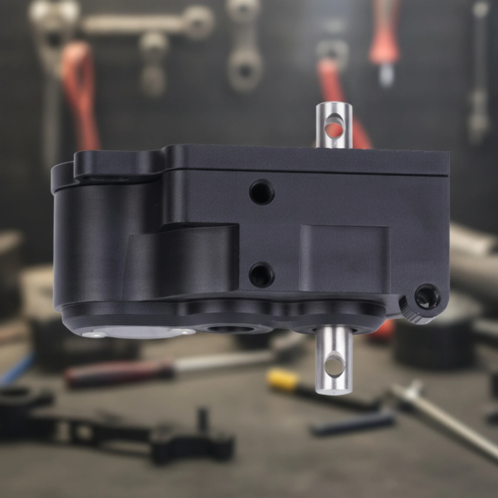 Gearbox Housing with Clear Cover Machined Aluminum Crawler Gearbox Housing Compact Anodized for RC Modelers