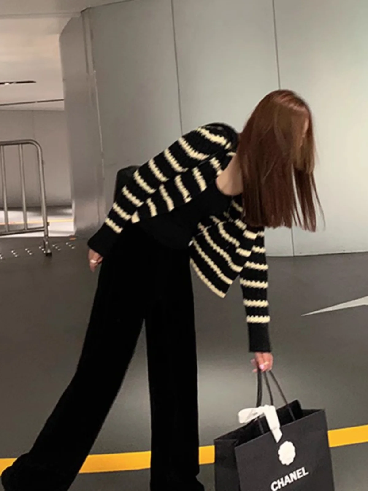 Suéter informal de punto con capucha para mujer, cárdigan a rayas, Otoño Invierno, Faion, moda, ort Sve v-ne, abrigo superior con botones