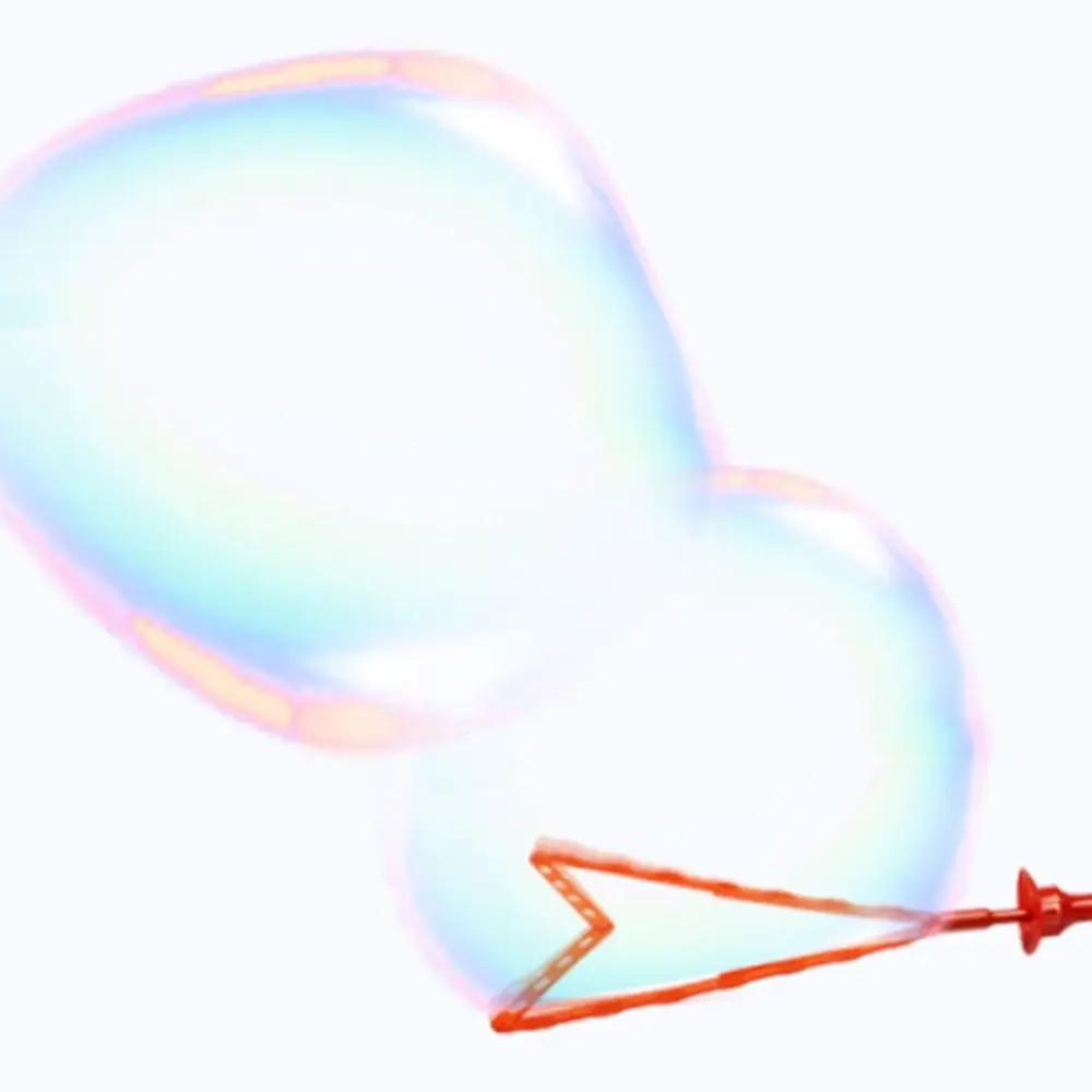 Portable Large Size Multi-hole Bubble Blower Multi-hole Handheld Soap Bubble Plastic Safety Bubble Blowing Children's