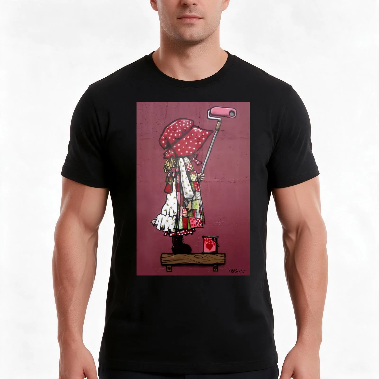 Hollie-Hobo T-Shirt Summer Casual Cotton Tee Oversized Streetwear Tops Vintage Graphic Print Loose Fit Short Sleeve