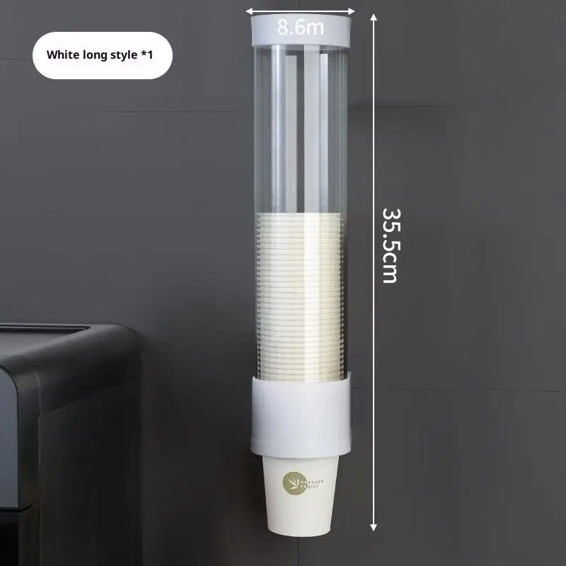Wegwerpbekerhouder Wandmontage Wegwerp papieren bekerdispenser Plastic bekerhouder Dispenser laat beker automatisch vallen