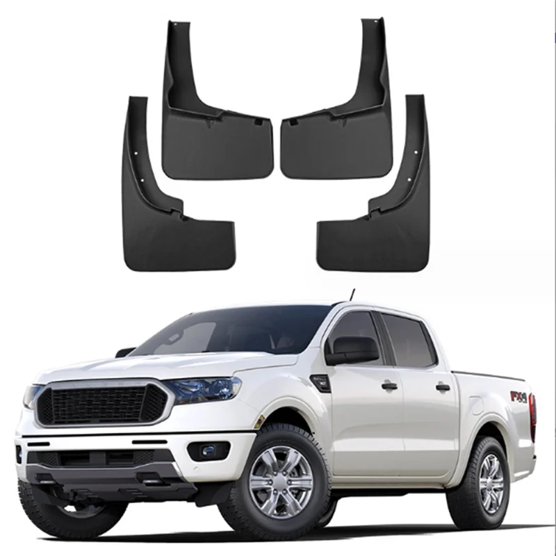 AEA6-For Ford Ranger 2019-2023 Car Mud Flaps Splash Guard Mudguard Mudflaps Fender External Cover view 4