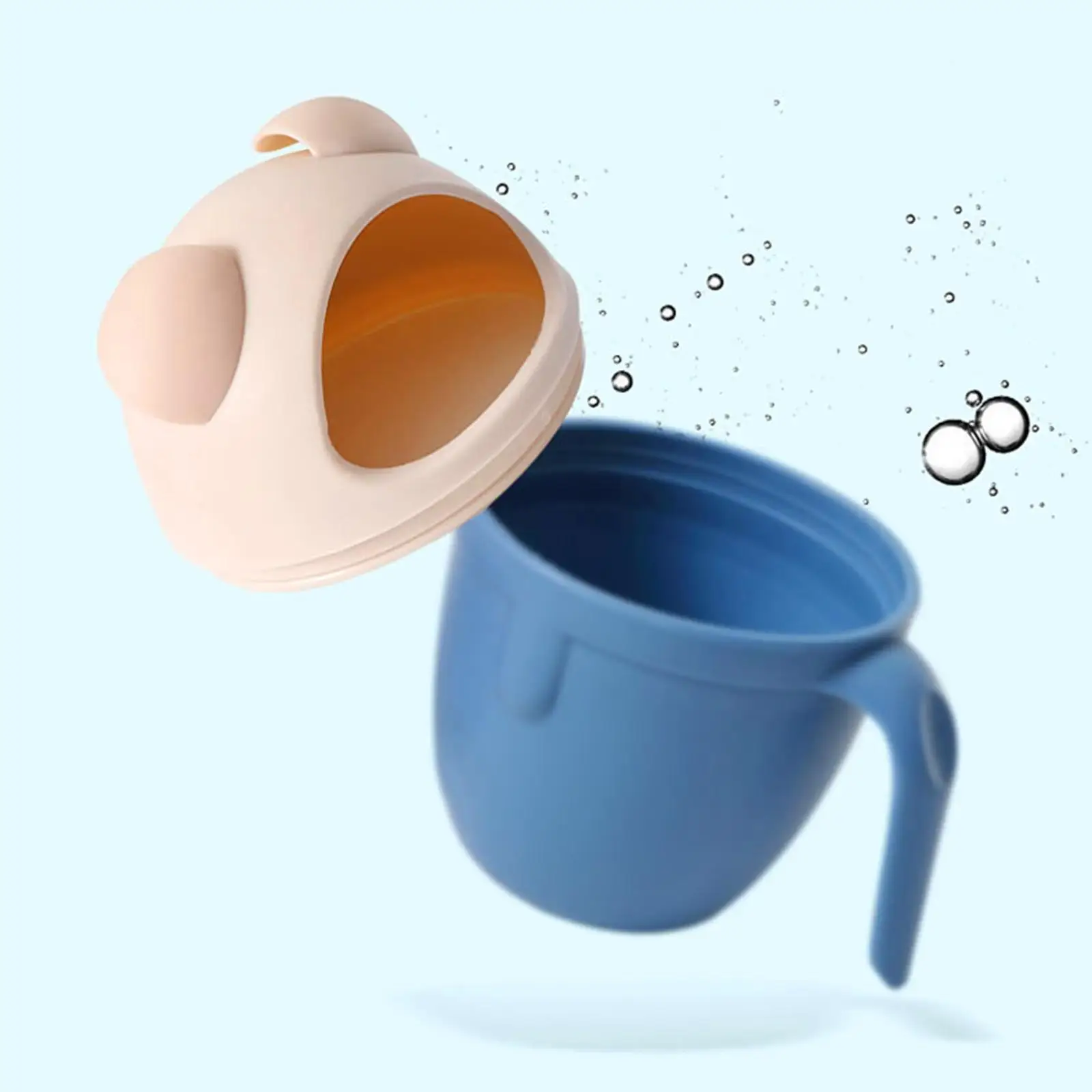 Shampoo Newborn for Rinsing Cup Eyes Baby Shower Spoons Waterfall Rinser Washing Head Bathroom Accessories