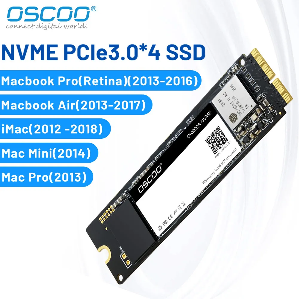 Жесткий диск OSCOO SSD 1 ТБ 512 ГБ 256 ГБ HDD PCIe SSD NVME для Macbook Pro Macbook Air iMac