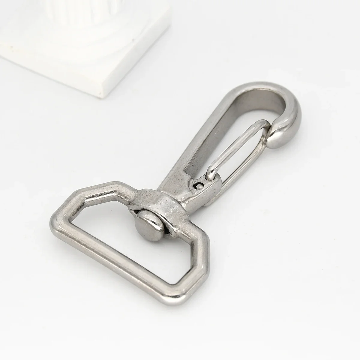 Stainless Steel Snap Hook Carabiner Rotatable Lobster Bolt Trigger Clip Clasp for Leather Craft Bag Strap Dog Leash Keychain