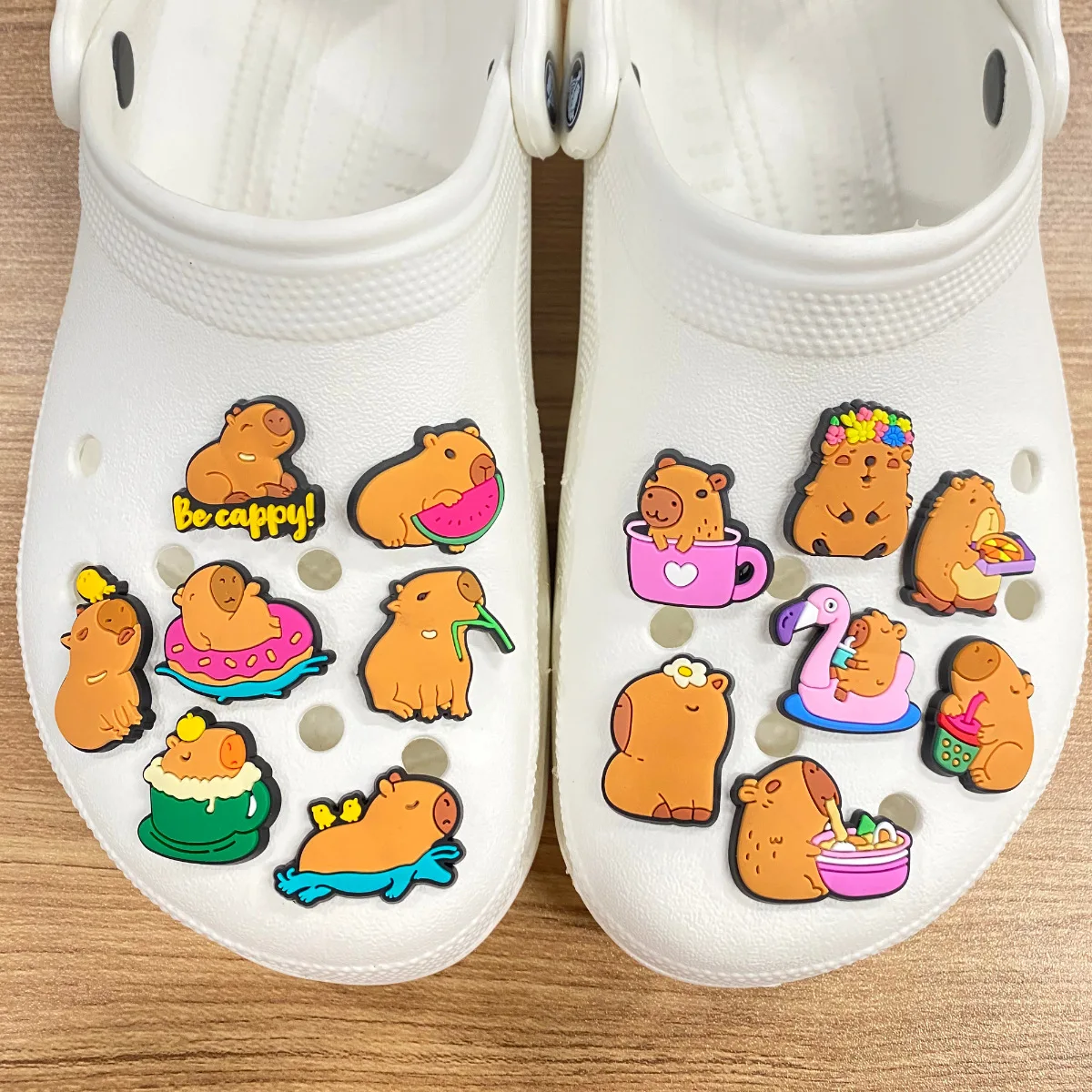 8-52Pcs Sloth Shoe Charms for Croc Clogs Sandals, Cute Sloth Shoe Decorations for Girls Boys Party Favor